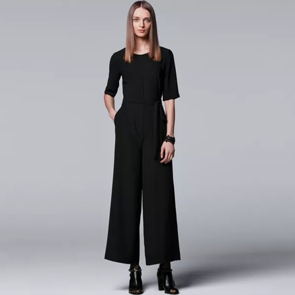 Simply Vera Black Jumpsuit size Medium